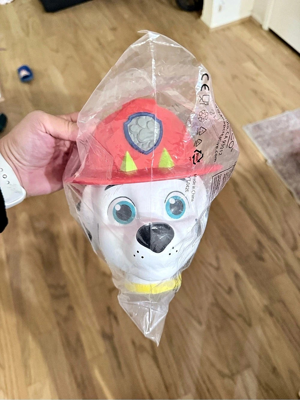 Paw Patrol Marshall Popcorn bowl-  Red & White